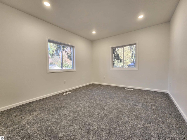 view of carpeted empty room