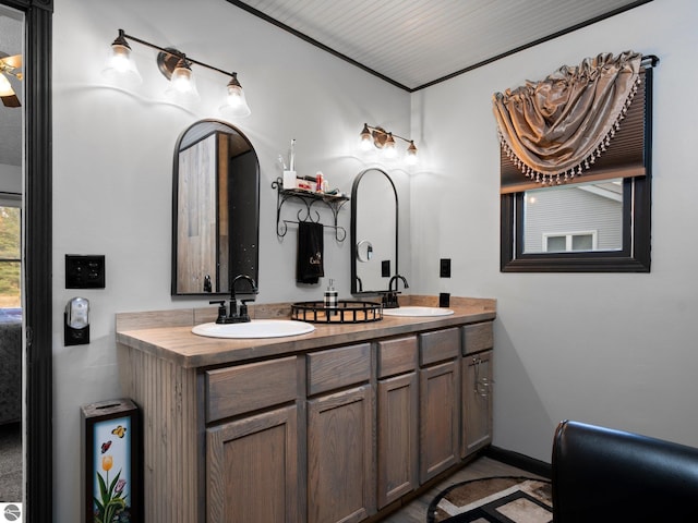 bathroom with vanity