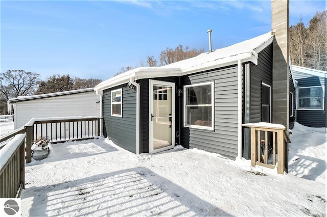 1219 Elm St, Frankfort, MI 49635 - view of snow covered structure