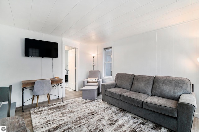 living room featuring wood finished floors