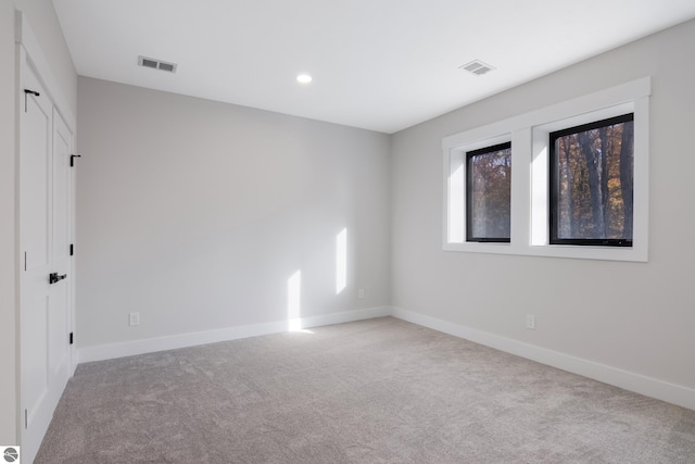 view of carpeted empty room