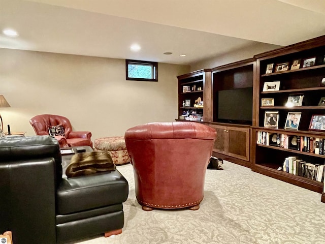 11320 Shippey Ln, Rapid City, MI 49676 - carpeted home theater room featuring recessed lighting