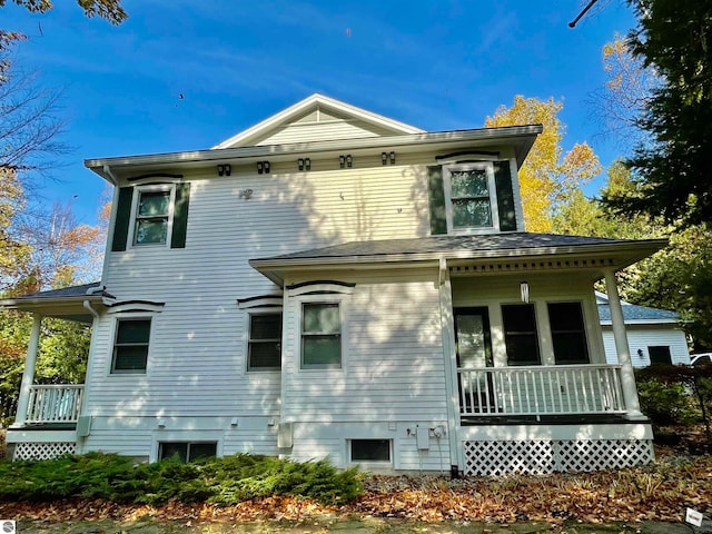 exterior space featuring a porch