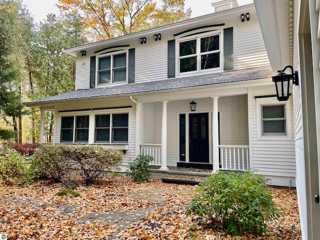 view of front of house featuring a porch