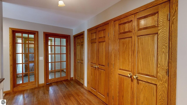 interior space featuring light wood-type flooring