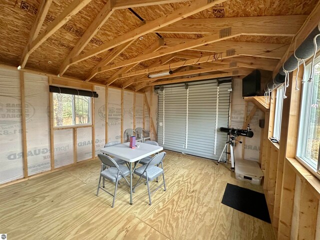 unfurnished sunroom featuring plenty of natural light