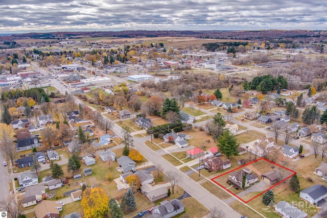 bird's eye view featuring a residential view