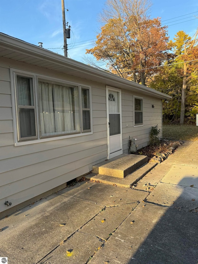 view of front of home with a patio