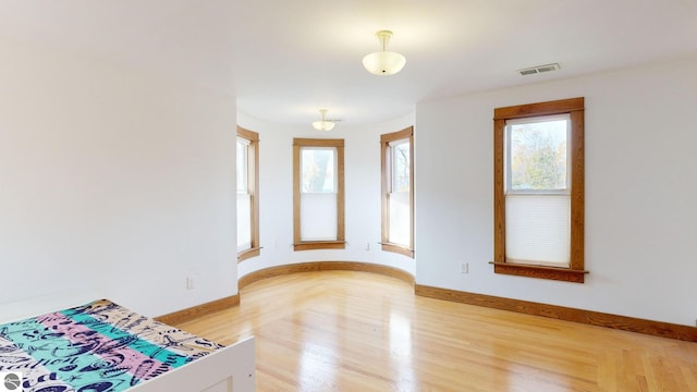 interior space with hardwood / wood-style flooring and a wealth of natural light