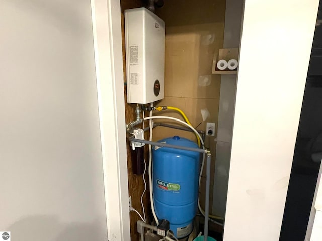 utilities featuring tankless water heater