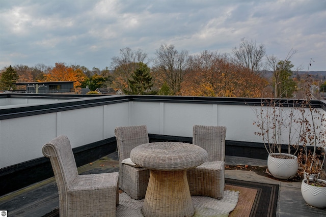 view of balcony