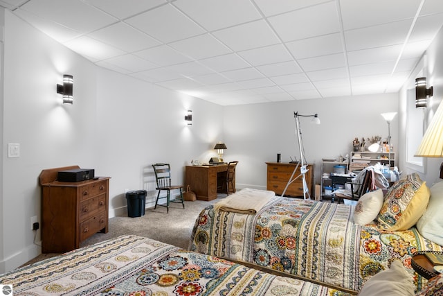 bedroom featuring carpet floors