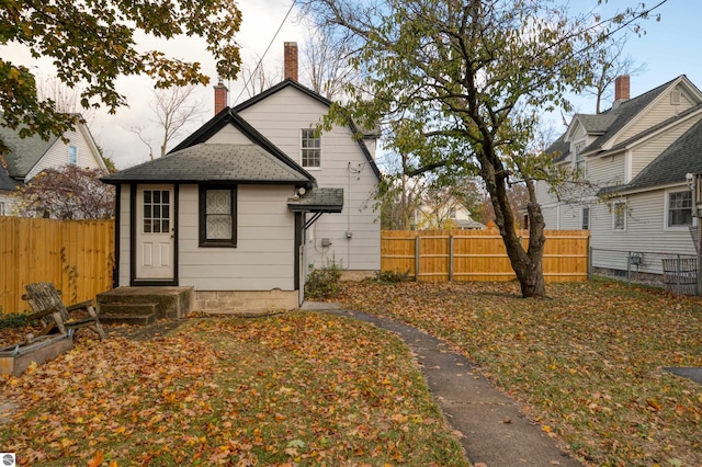 view of back of property