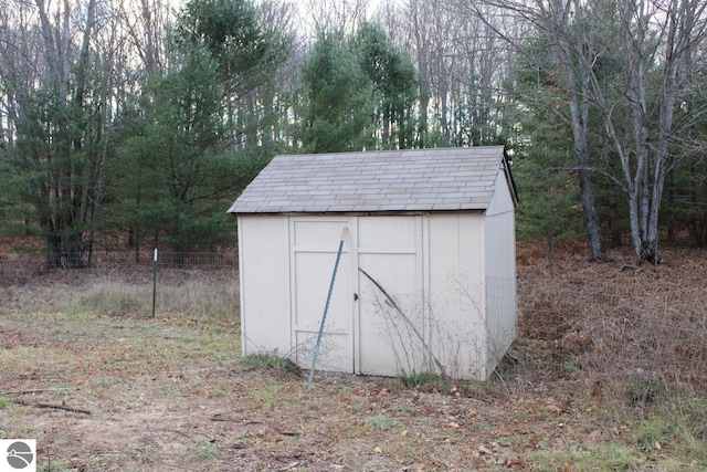 view of outdoor structure