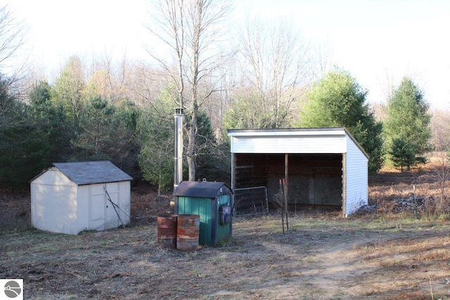 view of outbuilding