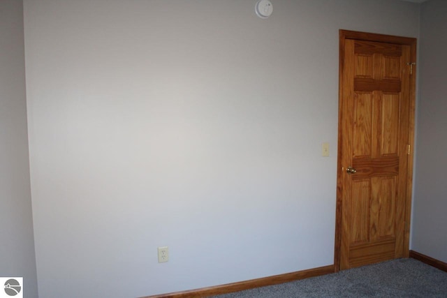 view of carpeted empty room