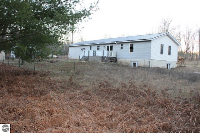 view of back of property