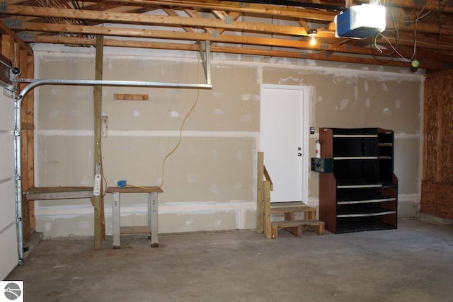 view of basement