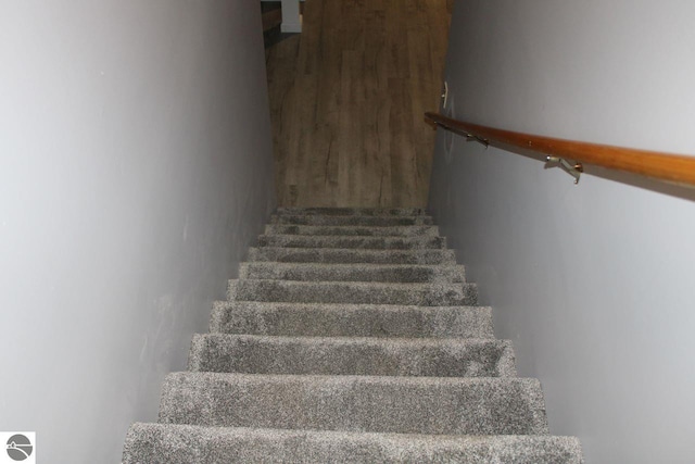 view of stairway