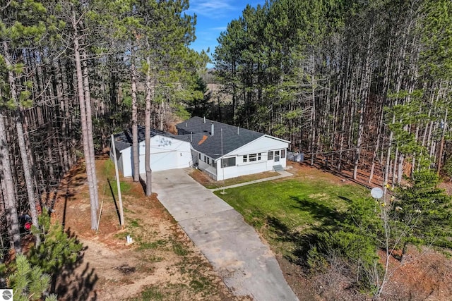 birds eye view of property