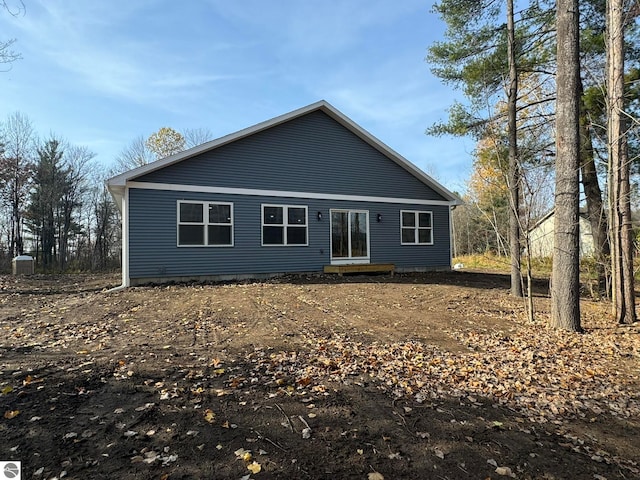 view of rear view of house