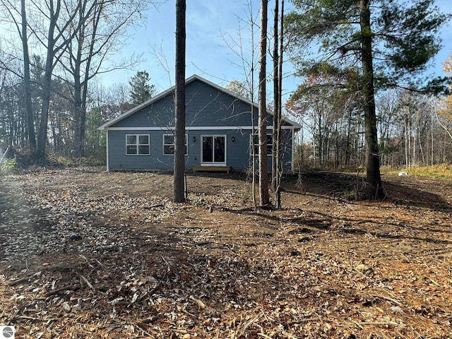 view of rear view of property