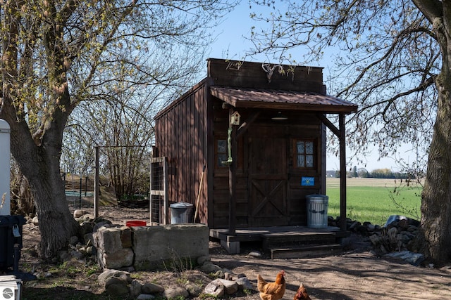 view of outdoor structure