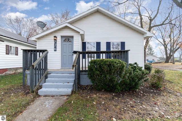 view of bungalow