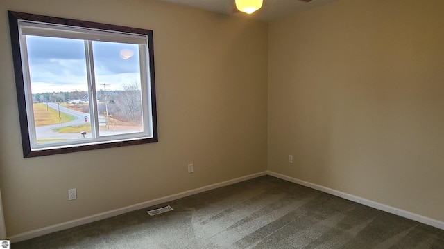 empty room featuring carpet floors