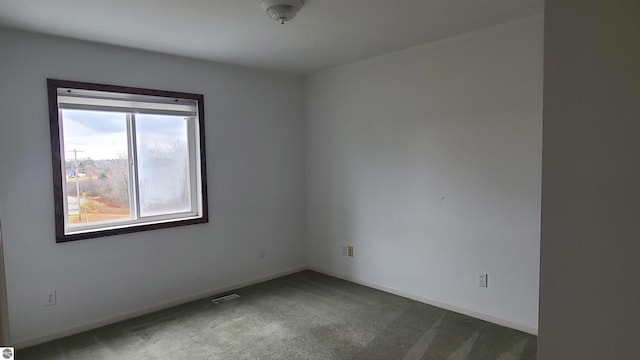 view of carpeted empty room