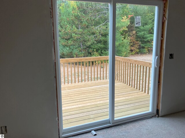 doorway to outside featuring a wealth of natural light