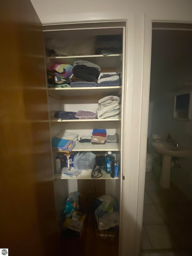 view of closet