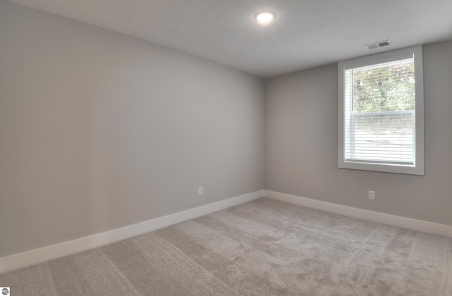 view of carpeted empty room