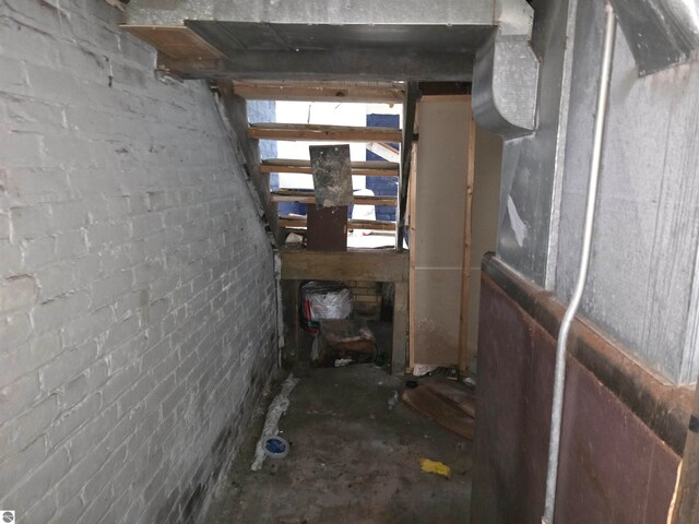 view of basement