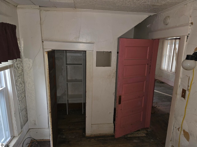 interior space with lofted ceiling