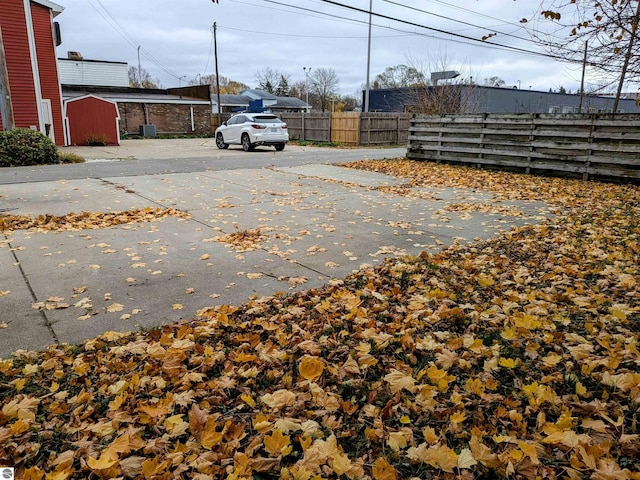 view of road