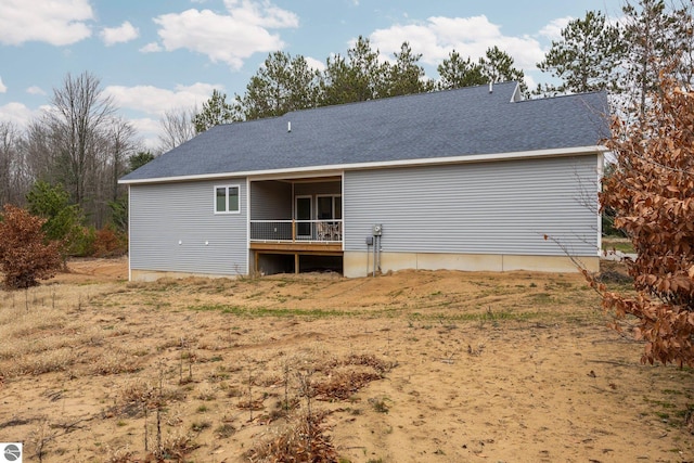 view of rear view of property