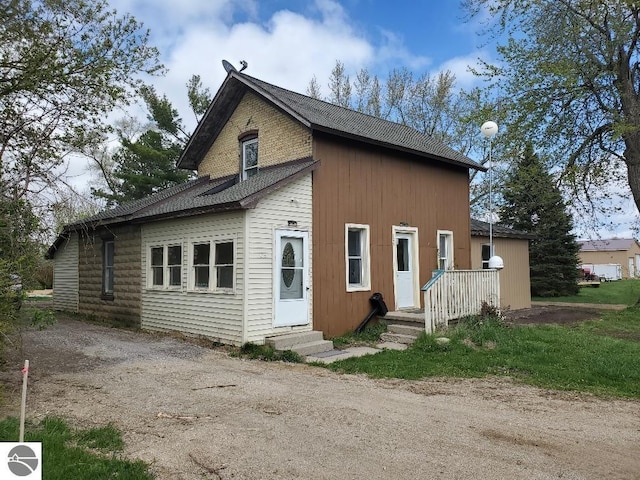 view of back of property