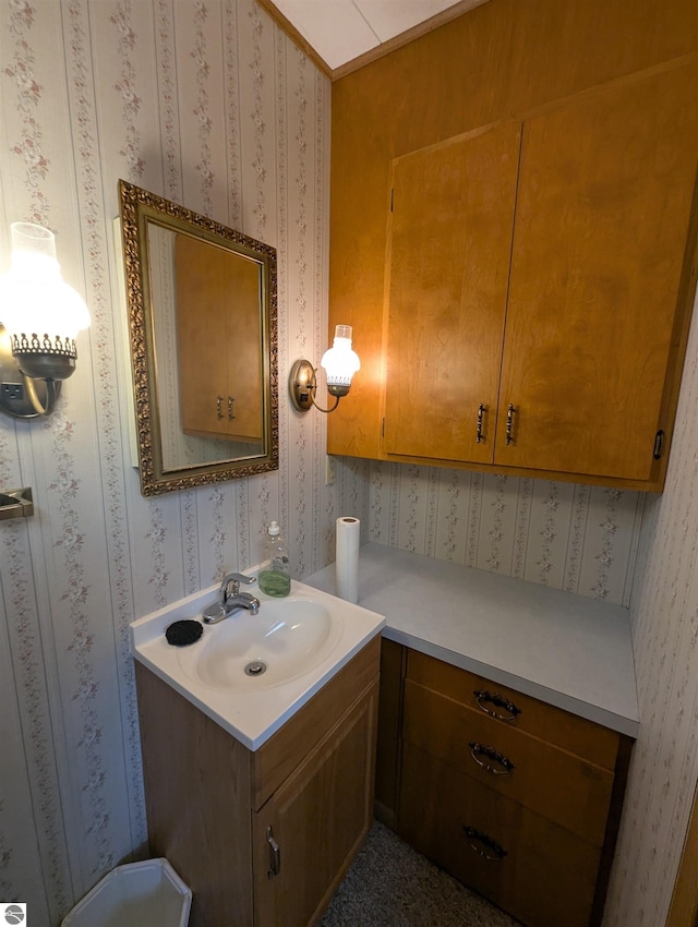 bathroom with vanity