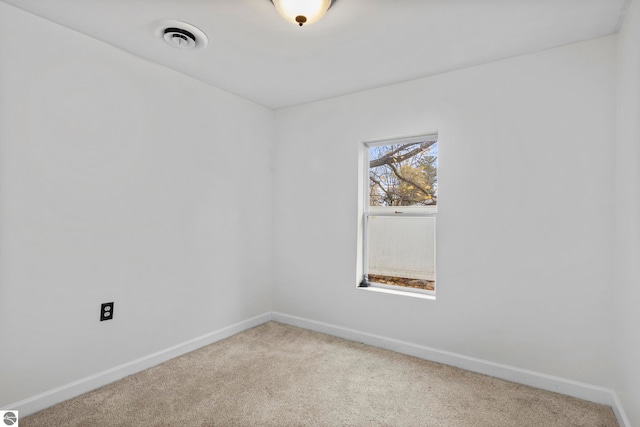 view of carpeted empty room