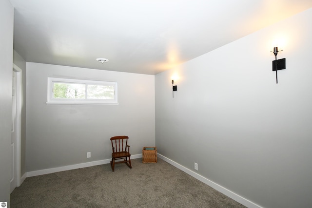 view of carpeted empty room