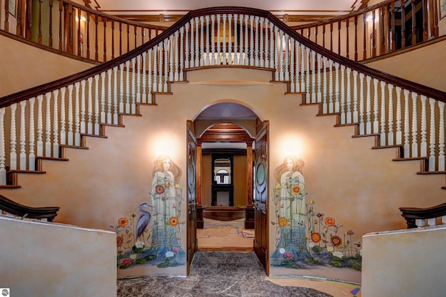 entrance foyer with a high ceiling