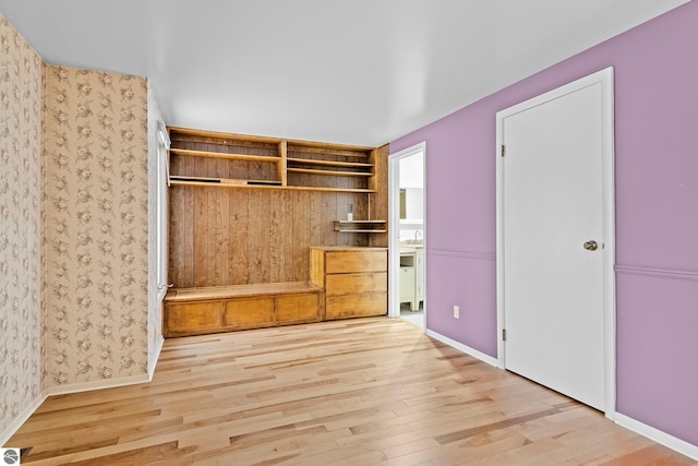 mudroom featuring light hardwood / wood-style flooring