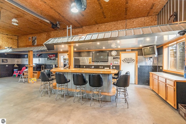 kitchen with a kitchen breakfast bar