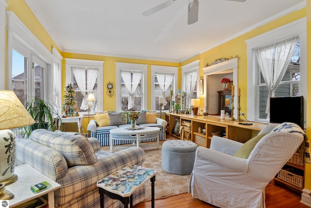 sunroom with a wealth of natural light