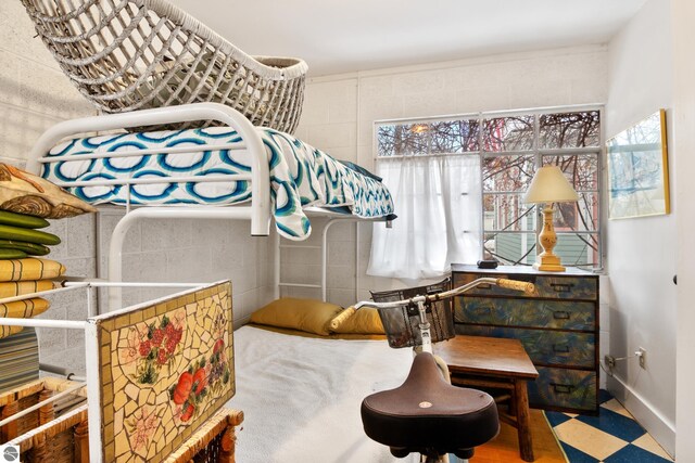 sitting room featuring tile patterned floors