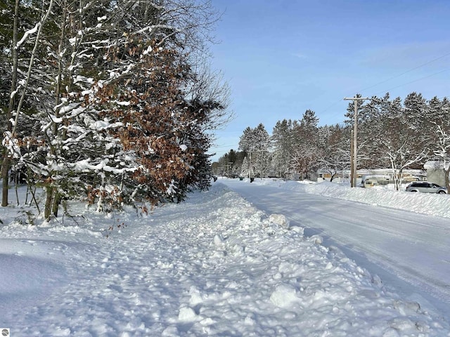 view of snowy yard