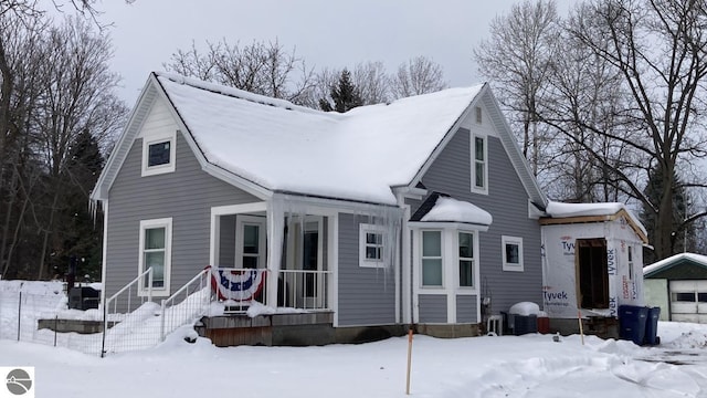 exterior space featuring a porch