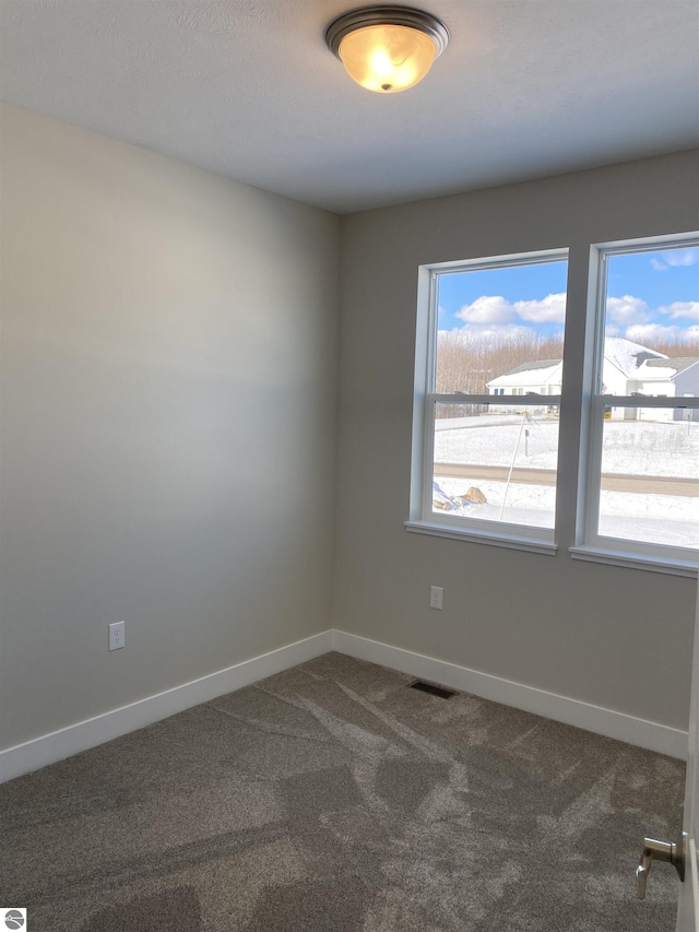 view of carpeted empty room