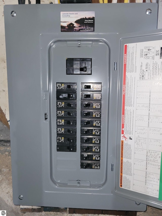 utilities with electric panel